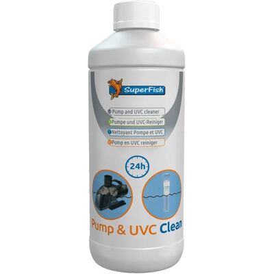 SuperFish Pump Clean 1000ml - Nettoyant pour pompe - Publicité SuperFish Pump Clean 1000ml - Nettoyant pour pompe - Publicité
