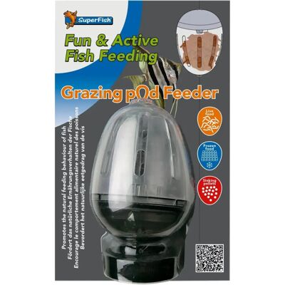 Superfish Grazing Pod Voederautomaat - Aquarium Accessoire - Natuurlijk Voederen Superfish Grazing Pod Voederautomaat - Aquarium Accessoire - Natuurlijk Voederen