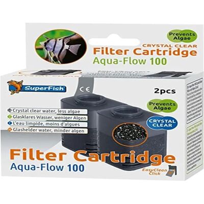 SuperFish AquaFlow Cartouche Crystal Clear - AF-100 - Filtre pour aquarium - Publicité SuperFish AquaFlow Cartouche Crystal Clear - AF-100 - Filtre pour aquarium - Publicité