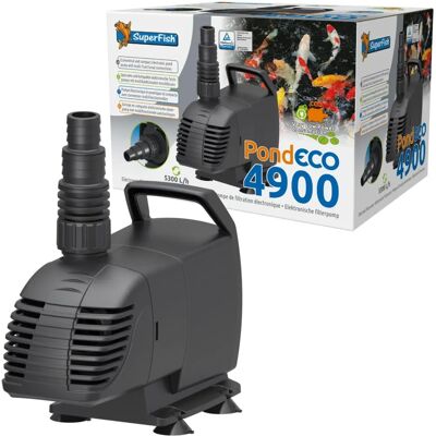 Superfish Pompe Eco pour étang - Pompe à faible consommation - 4900 L/H - Publicité Superfish Pompe Eco pour étang - Pompe à faible consommation - 4900 L/H - Publicité