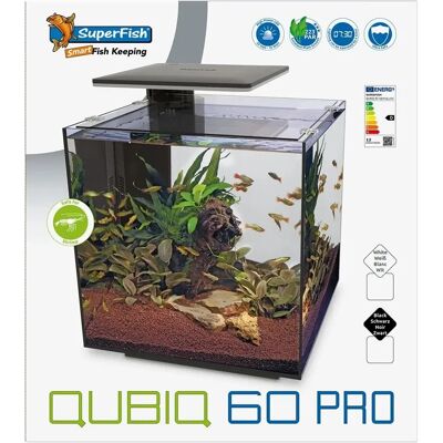 Superfish Qubiq Aquarium 60L White - Fish Tank with Filter & LED Superfish Qubiq Aquarium 60L White - Fish Tank with Filter & LED