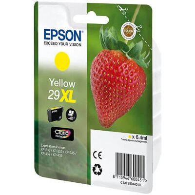 Cartouche d'encre jaune Epson T29944010 - Capacité Élevée (XL) Origine - Publicité Cartouche d'encre jaune Epson T29944010 - Capacité Élevée (XL) Origine - Publicité
