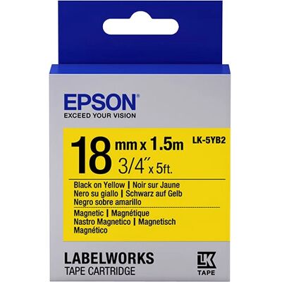 Epson LK-5YB2 Magnetband - Schwarz auf Gelb Epson LK-5YB2 Magnetband - Schwarz auf Gelb