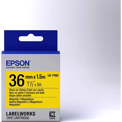 Epson LK-7YB2 Gelbe/Schwarze Etikettenrolle - Magnetisch Epson LK-7YB2 Gelbe/Schwarze Etikettenrolle - Magnetisch