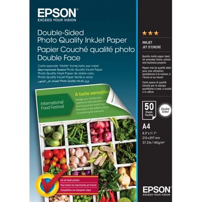 Epson C13S400059 Kaksipuolinen Valokuvapaperi - A4 Epson C13S400059 Kaksipuolinen Valokuvapaperi - A4