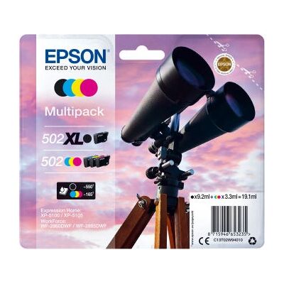 Epson 502XL fekete / 502 4 színű multipack (C13T02W94010) Epson 502XL fekete / 502 4 színű multipack (C13T02W94010)