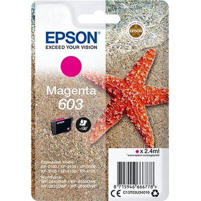 Epson C13T03U34020 Magenta inktcartridge - Inktcartridge Epson C13T03U34020 Magenta inktcartridge - Inktcartridge