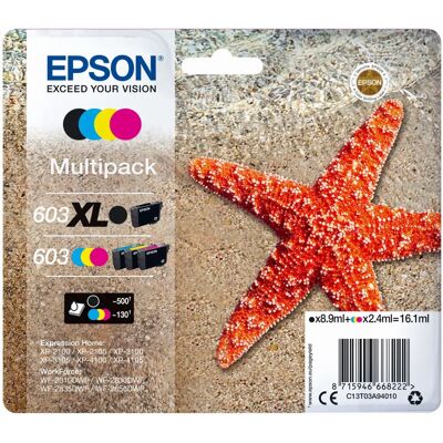 Cartuccia inchiostro Epson 603 XL - Multicolore - Alta capacità Cartuccia inchiostro Epson 603 XL - Multicolore - Alta capacità