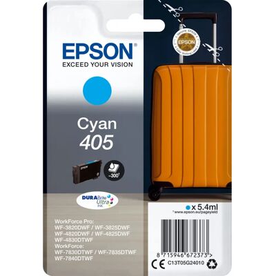 Epson 405 Cyan Inktcartridge - Origineel, Hoge Opbrengst Epson 405 Cyan Inktcartridge - Origineel, Hoge Opbrengst