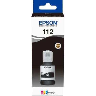 Epson EcoTank 112 Original - Schwarze Druckertinte Epson EcoTank 112 Original - Schwarze Druckertinte