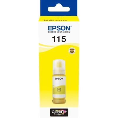 Epson 115 Žlutá inkoustová kazeta - Originální 70ml - Inkoustová tiskárna - pro L8160, L8180 Epson 115 Žlutá inkoustová kazeta - Originální 70ml - Inkoustová tiskárna - pro L8160, L8180
