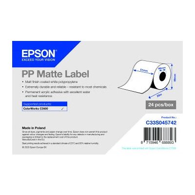 Epson C33S045742 Weiße Etiketten Druckerzubehör - Etikettenpapier Epson C33S045742 Weiße Etiketten Druckerzubehör - Etikettenpapier