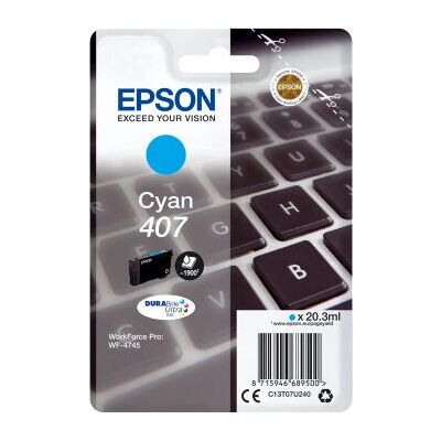 Epson 407 cyan (C13T07U240) Epson 407 cyan (C13T07U240)