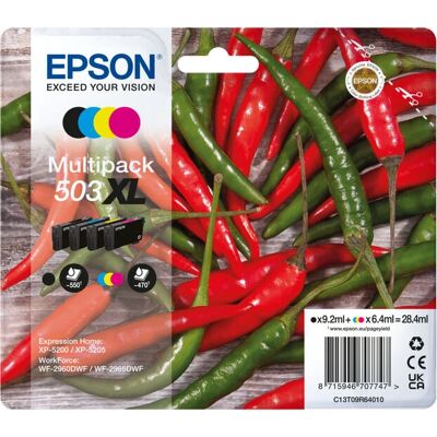 Epson Nagy Kapacitású Többcsomagos Tintasorozat - 4 szín az Epson XP-5200-hoz Epson Nagy Kapacitású Többcsomagos Tintasorozat - 4 szín az Epson XP-5200-hoz