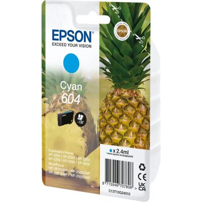 Epson - 604 - Ciano - 2,4 ml - Ink cartridge Epson - 604 - Ciano - 2,4 ml - Ink cartridge