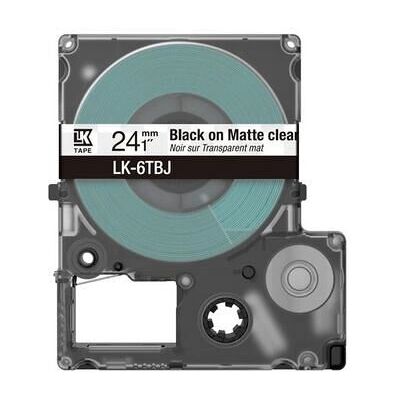 Epson LK-6TBJ Beschriftungsband - 24mm Schwarz auf Transparent Epson LK-6TBJ Beschriftungsband - 24mm Schwarz auf Transparent