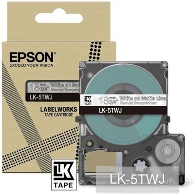 Epson LK-5TWJ Transparentes Etikettenband - Label Tape Epson LK-5TWJ Transparentes Etikettenband - Label Tape