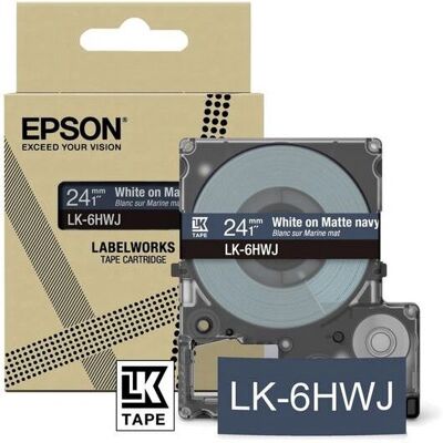 Epson LK-6HWJ Marineblau Weiß Beschriftungsband - Etikettenband Epson LK-6HWJ Marineblau Weiß Beschriftungsband - Etikettenband