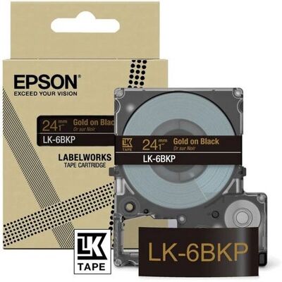 Epson LK-6BKP Schwarz Gold Beschriftungsband - Beschriftungsband Epson LK-6BKP Schwarz Gold Beschriftungsband - Beschriftungsband