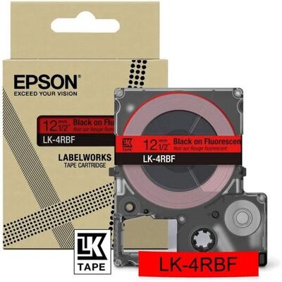 Epson LK-4RBF Schwarz Rot Label Tape - Tapespule Epson LK-4RBF Schwarz Rot Label Tape - Tapespule