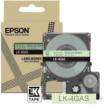 Ruban Étiquette Epson LK-4GAS Vert Clair Gris - Type d'Étiquette - Publicité Ruban Étiquette Epson LK-4GAS Vert Clair Gris - Type d'Étiquette - Publicité