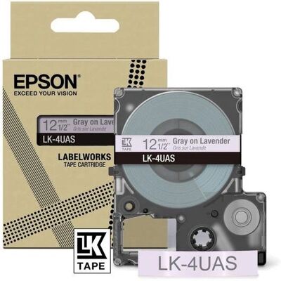 Epson LK-4UAS Lila/Grau - Beschriftungsband Epson LK-4UAS Lila/Grau - Beschriftungsband