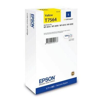 Cartucho de tinta amarelo Epson C13T75644N - Alta capacidade - Original Cartucho de tinta amarelo Epson C13T75644N - Alta capacidade - Original