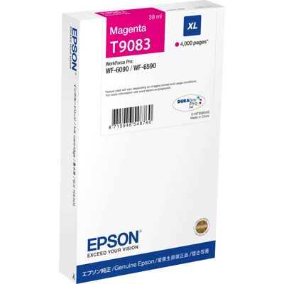 Epson T9083 Magenta Blækpatron - 4000 sider - Original Epson T9083 Magenta Blækpatron - 4000 sider - Original