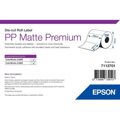Epson 7113701 Weiße Selbstklebende Etikettendrucker - Etikettendrucker Epson 7113701 Weiße Selbstklebende Etikettendrucker - Etikettendrucker