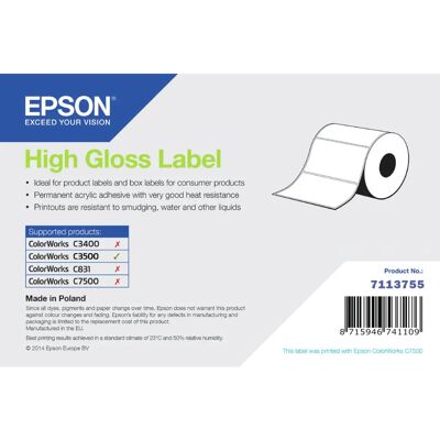 Epson Hochglanz-Etiketten - 102mm x 152mm - 210 Etiketten Epson Hochglanz-Etiketten - 102mm x 152mm - 210 Etiketten