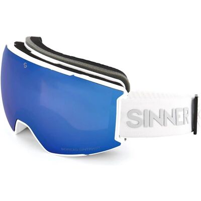 Lunettes de Ski SINNER Boreas - Double Blue Contraste S3 + Lentilles Orange S1 - Publicité Lunettes de Ski SINNER Boreas - Double Blue Contraste S3 + Lentilles Orange S1 - Publicité