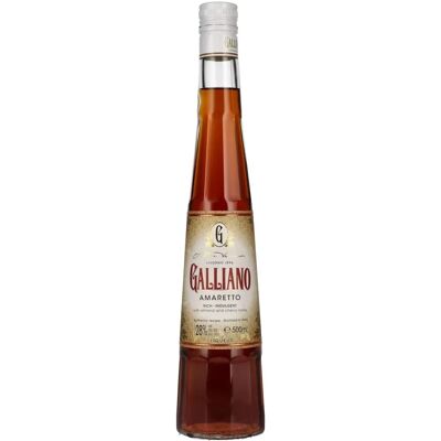 Galliano Amaretto - Italiaanse likeur met amandel & vanille - 0,5L Galliano Amaretto - Italiaanse likeur met amandel & vanille - 0,5L