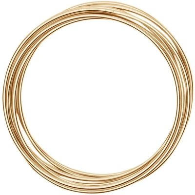 Lichtgoud Aluminium Draad - 3mm x 3m - Sieraden maken Lichtgoud Aluminium Draad - 3mm x 3m - Sieraden maken