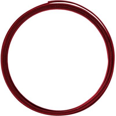Fil métallique en aluminium Creative avec goffrure plate - 5 x 1 mm, 5 m, Rouge Fil métallique en aluminium Creative avec goffrure plate - 5 x 1 mm, 5 m, Rouge
