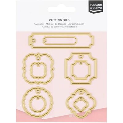 Creative Tags Molde de corte - Metal, Cinza, Tamanho único - Ferramenta de scrapbooking Creative Tags Molde de corte - Metal, Cinza, Tamanho único - Ferramenta de scrapbooking
