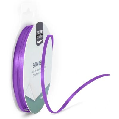 Ruban de satin violet Creative 3mmx10m - Ruban Ruban de satin violet Creative 3mmx10m - Ruban