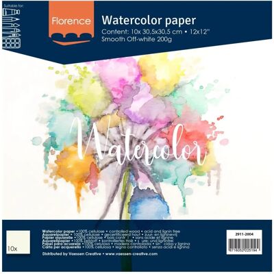 Creative Florence 2911-2004 Papier aquarelle ivoire - Art, Scrapbooking Creative Florence 2911-2004 Papier aquarelle ivoire - Art, Scrapbooking