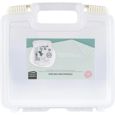 Boîte de rangement Vaessen pour matrices - 27x25x7cm - Plastique transparent Boîte de rangement Vaessen pour matrices - 27x25x7cm - Plastique transparent