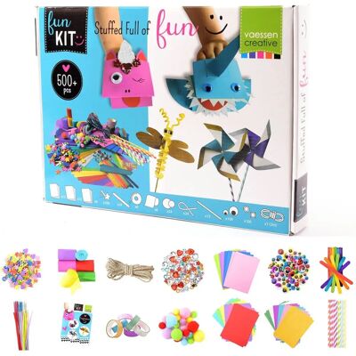 Vaessen - Fun Kit 2 - Meer dan 500 onderdelen - Knutselset Vaessen - Fun Kit 2 - Meer dan 500 onderdelen - Knutselset