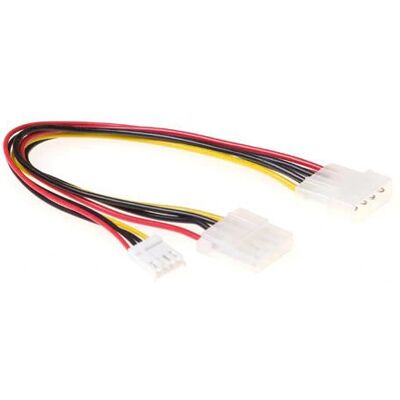 ACT AK3195 Stromkabel - 0,2 m Molex 4-poligt männlich till hona ACT AK3195 Stromkabel - 0,2 m Molex 4-poligt männlich till hona