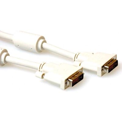 ACT Elfenbein DVI-D Dual Link Kabel - 5m ACT Elfenbein DVI-D Dual Link Kabel - 5m