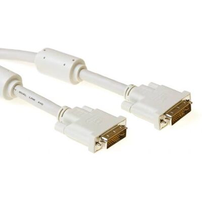 Câble DVI - 2m Ivory Dual Link Haute Qualité Câble DVI - 2m Ivory Dual Link Haute Qualité
