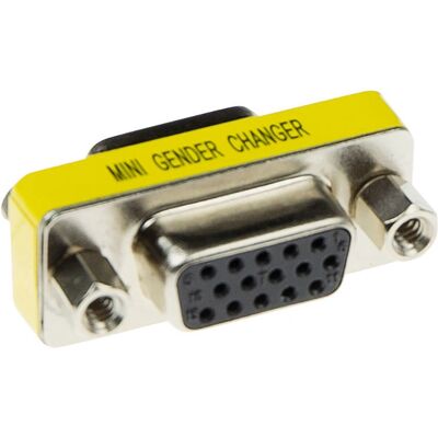 ACT AB9065 Edelstahl 15-poliger HD Sub-D Kabeladapter - Genderchanger ACT AB9065 Edelstahl 15-poliger HD Sub-D Kabeladapter - Genderchanger
