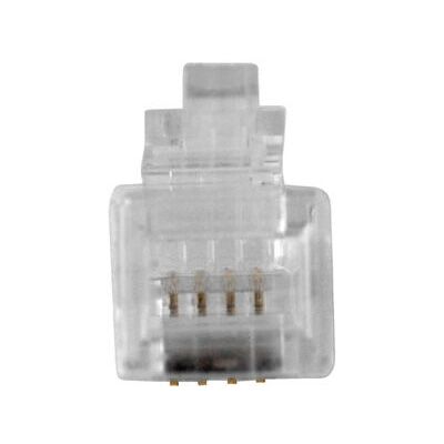 ACT TD102 RJ10 Modulare Kabelverbinder - 25 Stück ACT TD102 RJ10 Modulare Kabelverbinder - 25 Stück