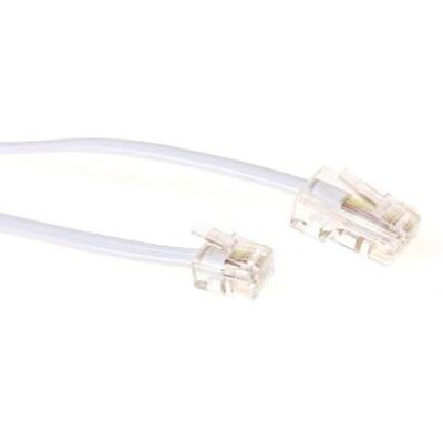 ACT TD5310 Weiß 10m Flaches Telefonkabel mit RJ-11 und RJ-45 ACT TD5310 Weiß 10m Flaches Telefonkabel mit RJ-11 und RJ-45