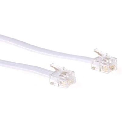 ACT Weiß 10m Flaches Telefonkabel - Telefonkabel ACT Weiß 10m Flaches Telefonkabel - Telefonkabel