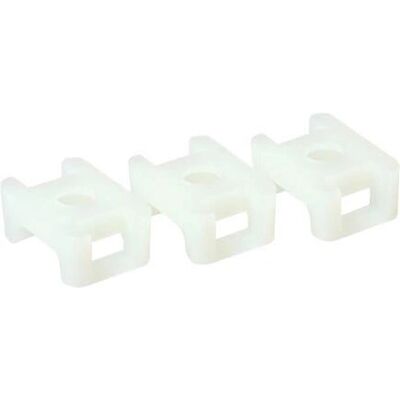 ACT CT1200 Nylon Kabelbinder Halter - Transparent, Weiß - 100 Stk ACT CT1200 Nylon Kabelbinder Halter - Transparent, Weiß - 100 Stk