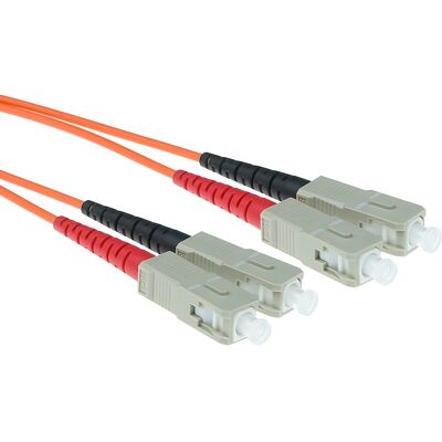 ACT 2m Glasfaser-Kabel - Duplex SC OM1 - Orange ACT 2m Glasfaser-Kabel - Duplex SC OM1 - Orange