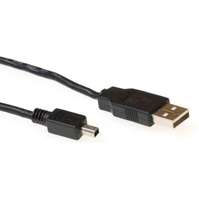 Intronics USB-Kabel - 1,8 m, USB 2.0 A auf Mini-B, Schwarz Intronics USB-Kabel - 1,8 m, USB 2.0 A auf Mini-B, Schwarz