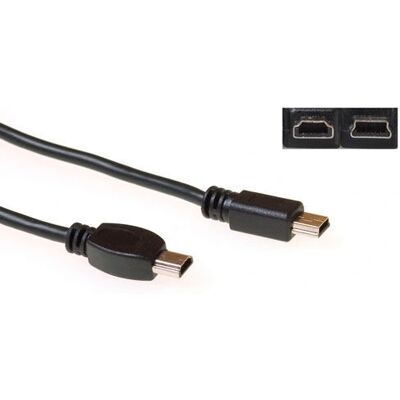 ACT SB2602 Cable USB - 2m Mini-USB A B M-M - Negro ACT SB2602 Cable USB - 2m Mini-USB A B M-M - Negro